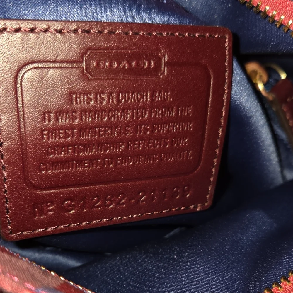 Coach Poppy Tartan Plaid Crossbody